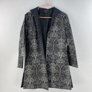 The Metropolitan Museum of Art Women's Jacket Size S Black Gray Split Cuff Sides